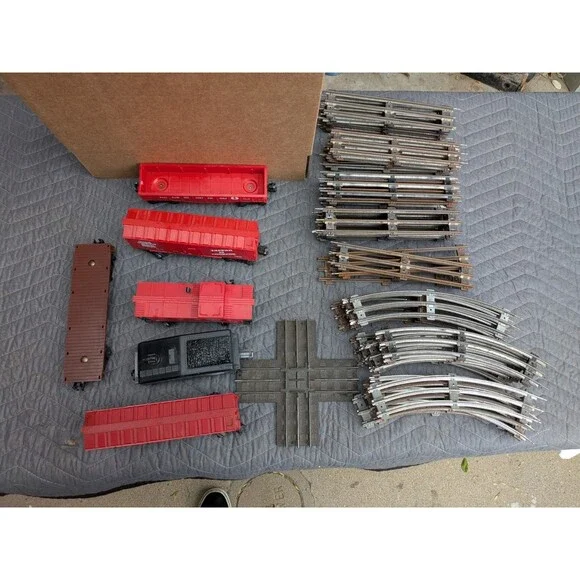 Lionel O Gauge Train Set Lot 43 Track Cars Caboose Boxcar Baby Ruth Tappan...