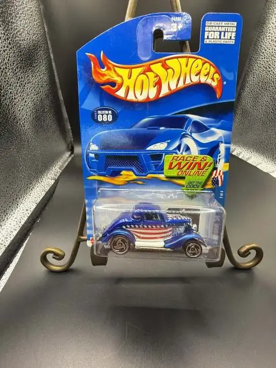 2002 Hot Wheels Star Spangled Series 3-Window '34 Ford #080