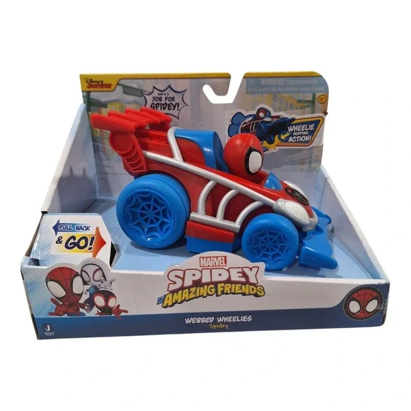 Marvel Spidey and His Amazing Friends Webbed‎ Wheelies  Spiderman Race Car NEW