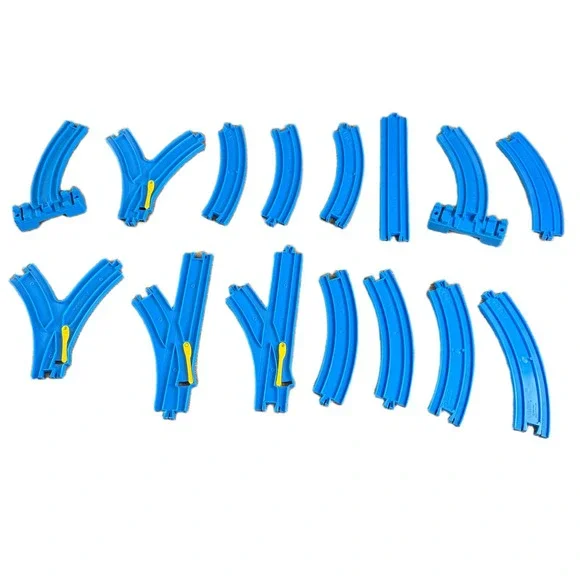 Tomy Trackmaster Thomas Friends Blue Track Lot‎ Curves Switches Plarail Pieces