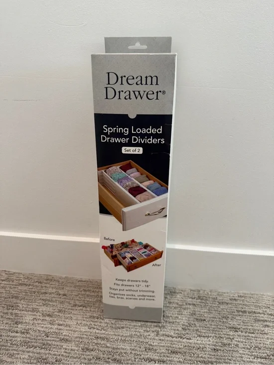 NEW! Spring Loaded Drawer Dividers (Set of 2)