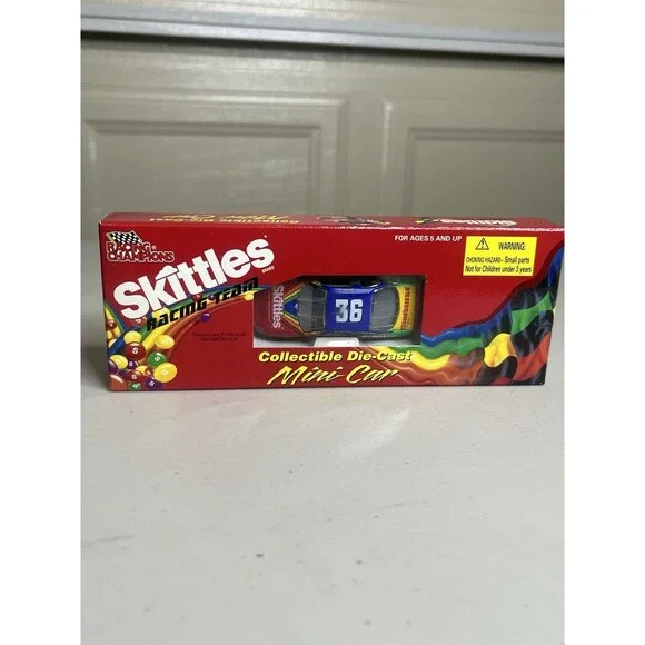 Skittles Die cast mini car racing team #36 New