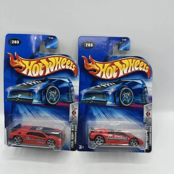 Hot Wheels #203 Final Run 9/12 Lamborghini Diablo Red Set Of 2-‎ 2005