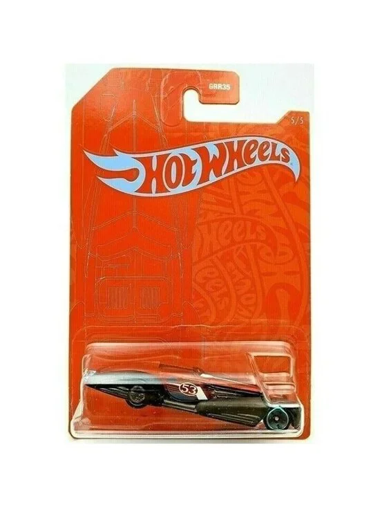 Die Cast Hot Wheels Custom Cadillac Fleetwood GRR35 53rd Anniversary Orange Car