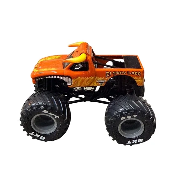 Monster Jam El Toro Loco 1:64 Die-Cast Monster Truck Orange Bull BKT Tires