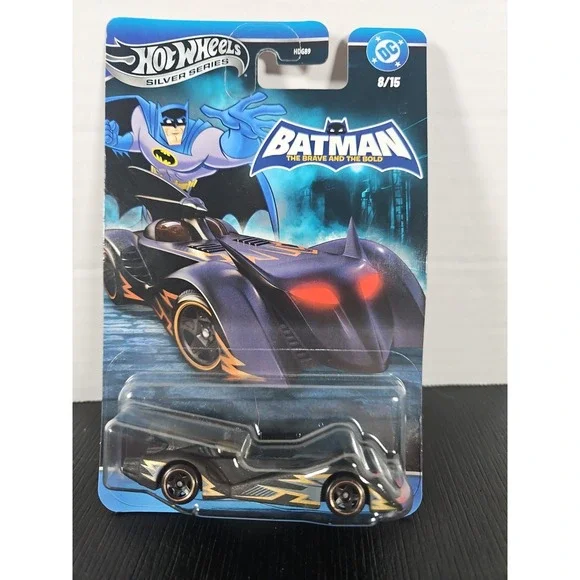 Hot Wheels Silver Series DC Batman Batmobile 1:64 Diecast Car Black/Gold