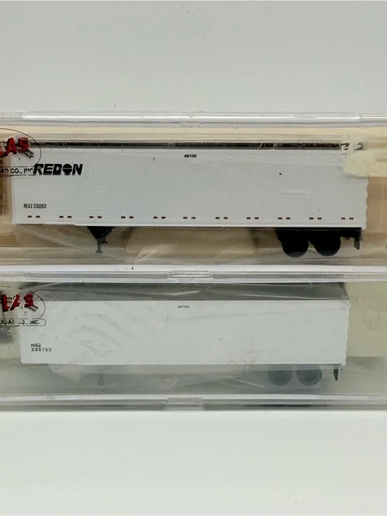 Atlas N Scale Railroad Semi Trailer Piggyback Containers 45’ Lot of 2 2964 2965