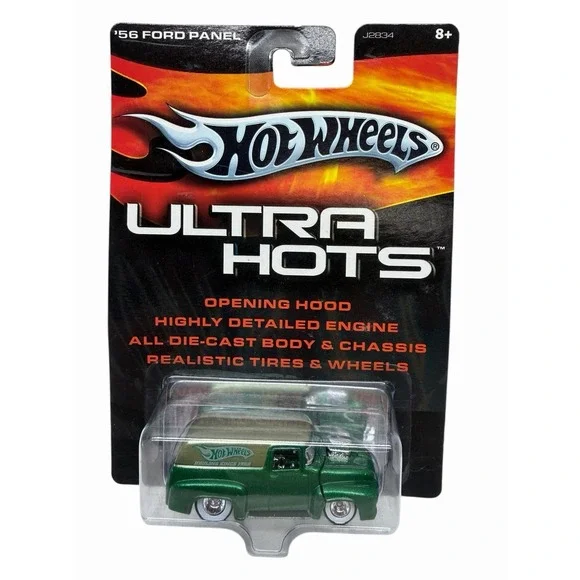 Hot Wheels Ultra Hots '56 Ford Panel Green Diecast J2834 New Sealed