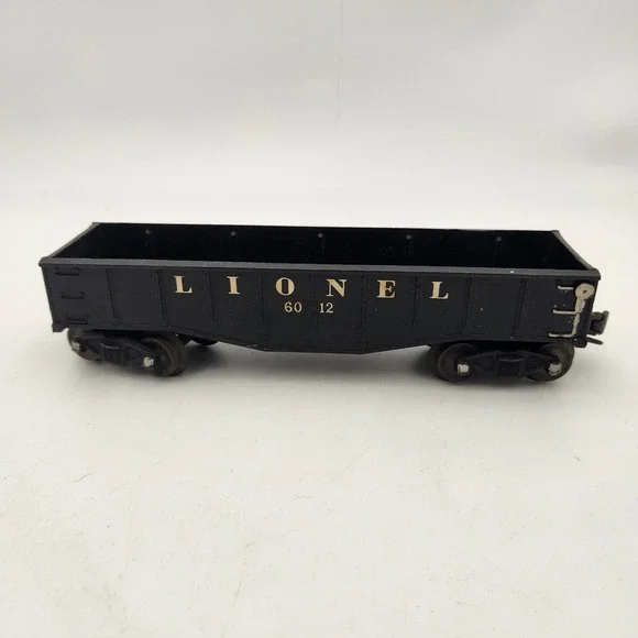 Lionel 6012 Black Gondola Car O Gauge Vintage Model Train Rolling Stock