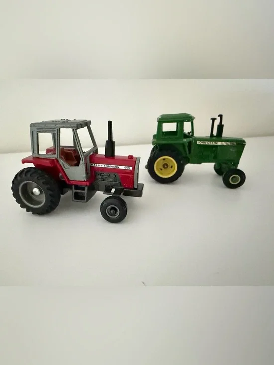 Red and Green Toy Tractor Set - Kids Toys