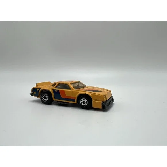 Vintage Matchbox Chevy Pro Stocker, Yellow, Superfast no. 34, Macau Metal Base