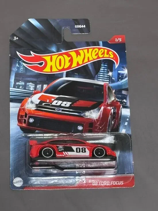 Hot Wheels 1:64  2021 Cult Racers  '08 Ford Focus Red 1/5 Walmart Exclusive
