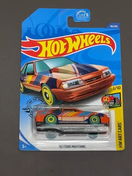 Hot Wheels 2020 M/L #90/250 '92  Ford Mustang 1/10 HW Art Cars Orange New