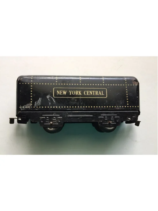 Vintage Marx New York Central Black Tender Car Tin Litho O Gauge Train