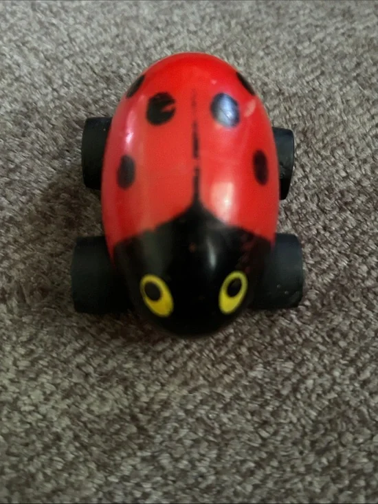 Vintage Tonka Lady Bug Red Plastic Die Cast Toy Car Vehicle