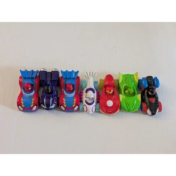 Disney Jr. Marvel Spidey and His Amazing Friends Amazing Metals Race Cars Lot 7