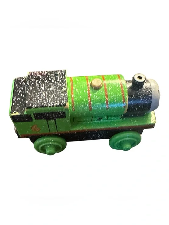 Fisher-Price Snow Covered Percy Thomas & Friends Wooden Railway Train