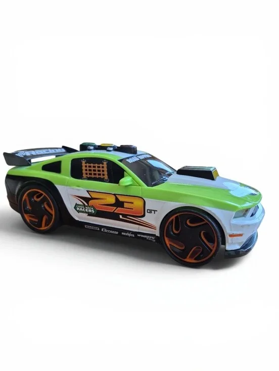 Toy State Kids Toy Car Road Rippers Ford Mustang GT Green 23 Come-Back Racers