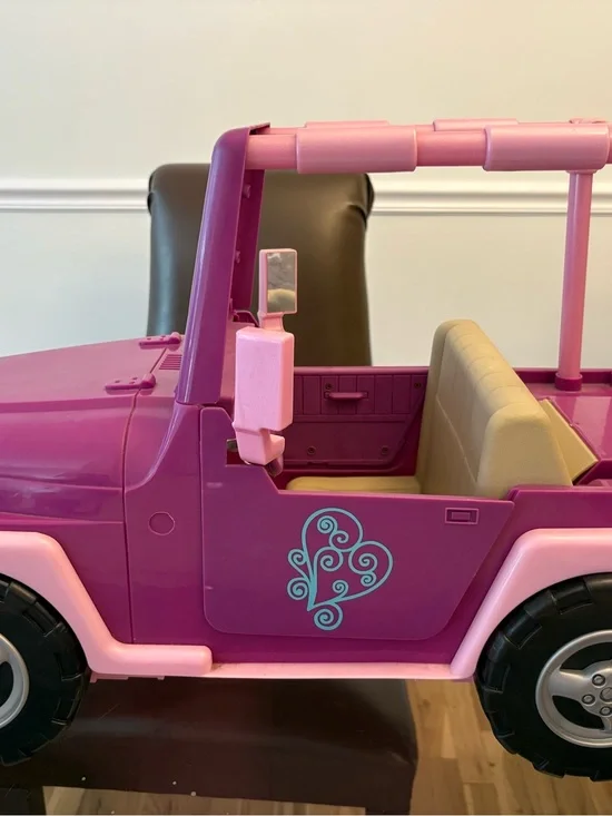 Our Generation OG Girl Pink 4x4 Jeep Car For American Girl 18” Doll