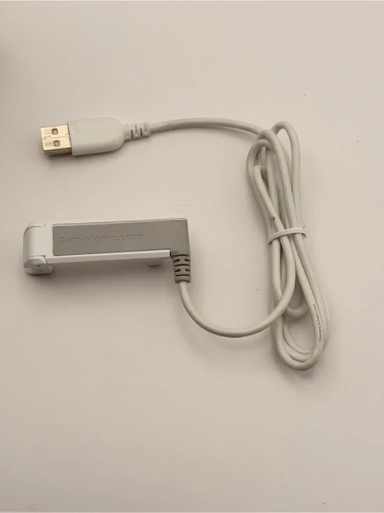 Garmin Forerunner 220 Charger, White, Original Garmin