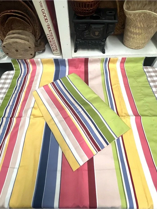 Pottery Barn euro shams stripe decor pillow