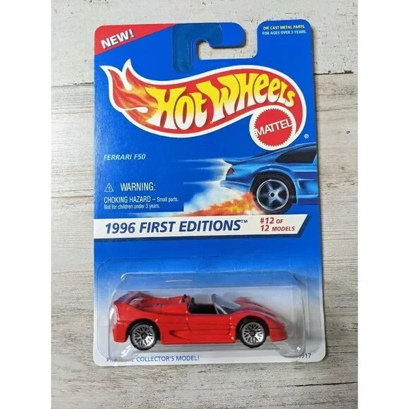 Vintage Hot Wheels 1996 First Editions‎ Ferrari F50 14917 Collector #377 NEW