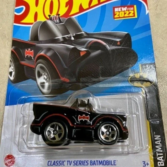 Hot Wheels Batmobile 78/250 Batman 3/5 Tooned‎ Classic TV Series 1:64 Car 2022