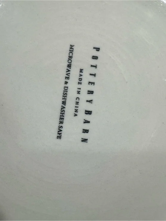 Pottery Barn White Glazed Ceramic Stoneware Plate set of 12