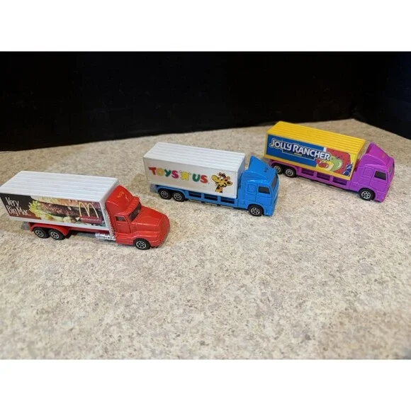 Hot Wheels Haulers Lot 3 McDonald’s Toys R Us Jolly Rancher 1996 Diecast Semis