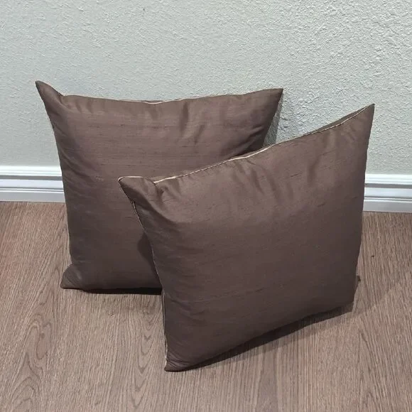 Pottery Barn Rich Brown Accent Pillows