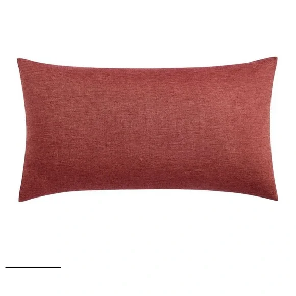 Pottery Barn Classic Belgian Linen Knife Edge Shams King Auburn Set of 2
