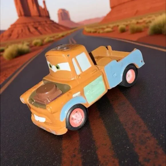 Mattel Disney Pixar Cars Mater Die-Cast Mater Race Team Toy Cars 1:55