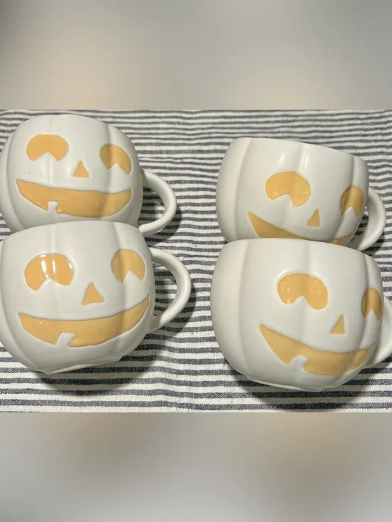 Pottery Barn Mugs Jack-o-Lantern