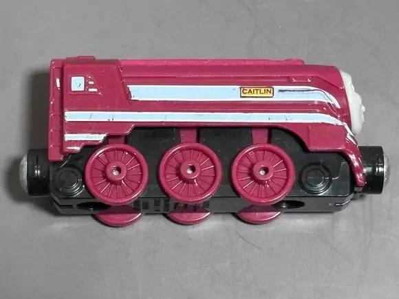 Thomas Take-n-Play Caitlin Cast Metal Train Engine & Tender 2015 Magnetic Mattel