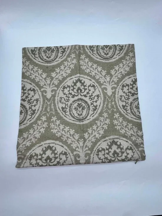 Pottery Barn Lena Medallion Printed Pillow Cover, Green, 20 Reversable
