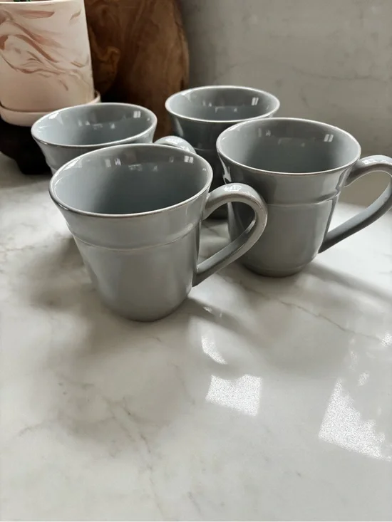 Pottery Barn Ceramic Mugs - Set of 4