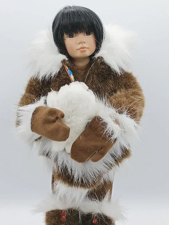 Georgetown Collection Porcelain Alaskan Native American Doll Tulu 1992
