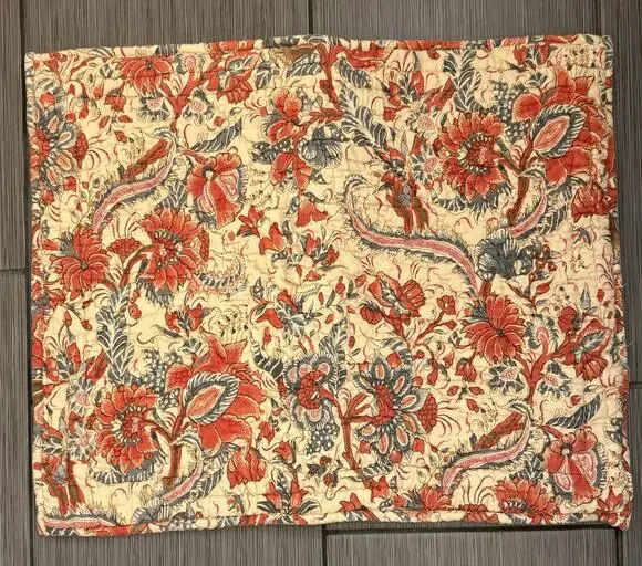 Pottery Barn Jordan Palampore Standard Quilted Pillow Sham Cotton One (1) Sham