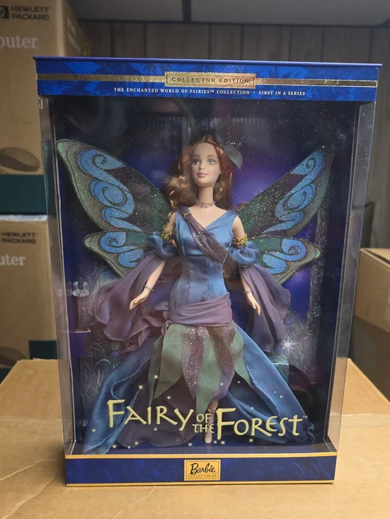 Barbie Fairy of the Forest Doll - Blue, Purple & Green 1999