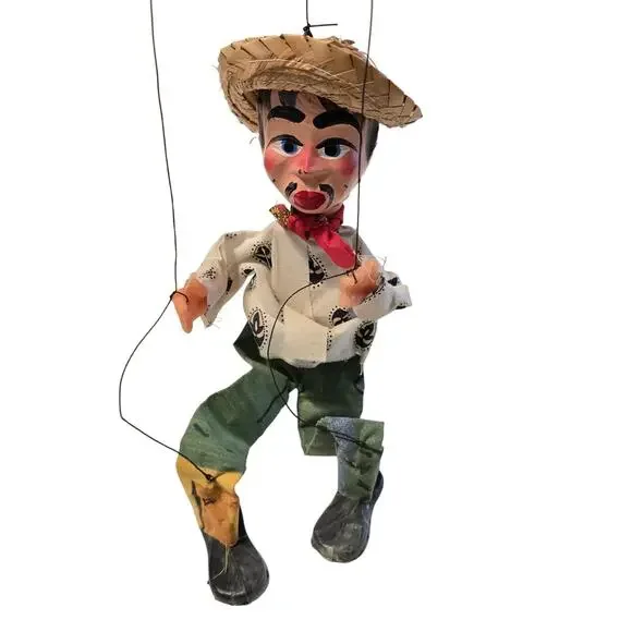 Mexican Marionette Puppet Man String Puppet ~14