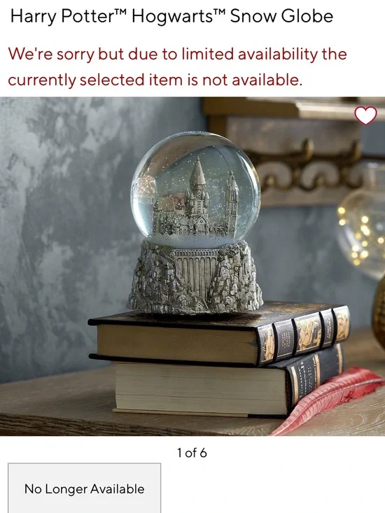 Limited Edition Harry Potter Potter Hogwarts Musical Snow Globe
