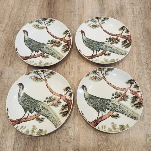 Pottery Barn Pheasant Bird Ceramic Plate 9
