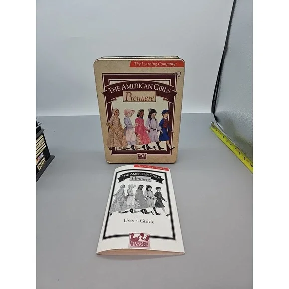 American Girl Doll Metal Tin Box & Book  Premiere Learning Pleasant Company