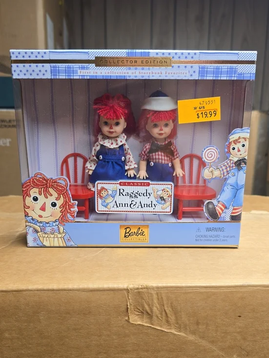 Barbie Classic Raggedy Ann & Andy Dolls Storybook Favorites Collection 1999