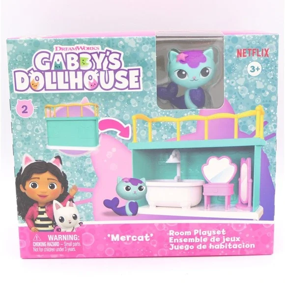 Spin Master Gabby's Dollhouse Mercat Room Playset w/ Mini Figure Age 3+ 6075649