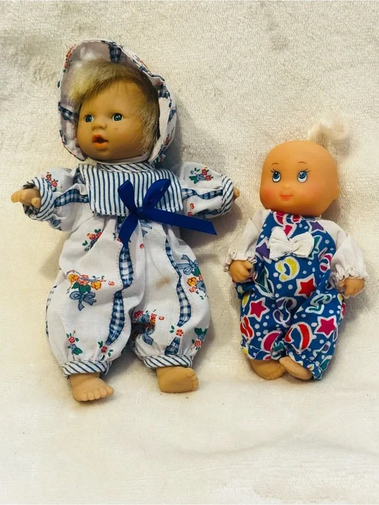 Cititoy Baby Dolls Blue Eyes Blonde Hair 1994 Vintage Cititoy Doll Set Of 2 Vtg