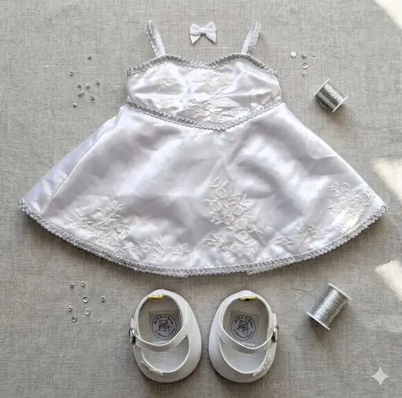 BABW Build A Bear Bride Dress and Shoes