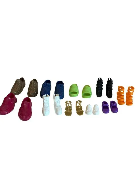 Barbie Doll Matching Shoes Lot Ken Barbie Chelsea Dress Shoes Sandals Heels Etc.