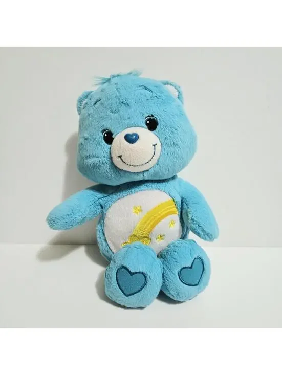 Care Bear Wish Bear 2012 Plush Blue with Yellow Star and Rainbow 12