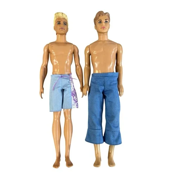 Vintage Mattel two‎ collectible Ken dolls produced by Mattel 1968 And 2016